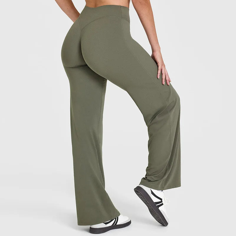 Experience Ultimate Comfort with Softmotion Women's Mid-Waist Yoga Pants - Perfect for Gym, Pilates, and Running!