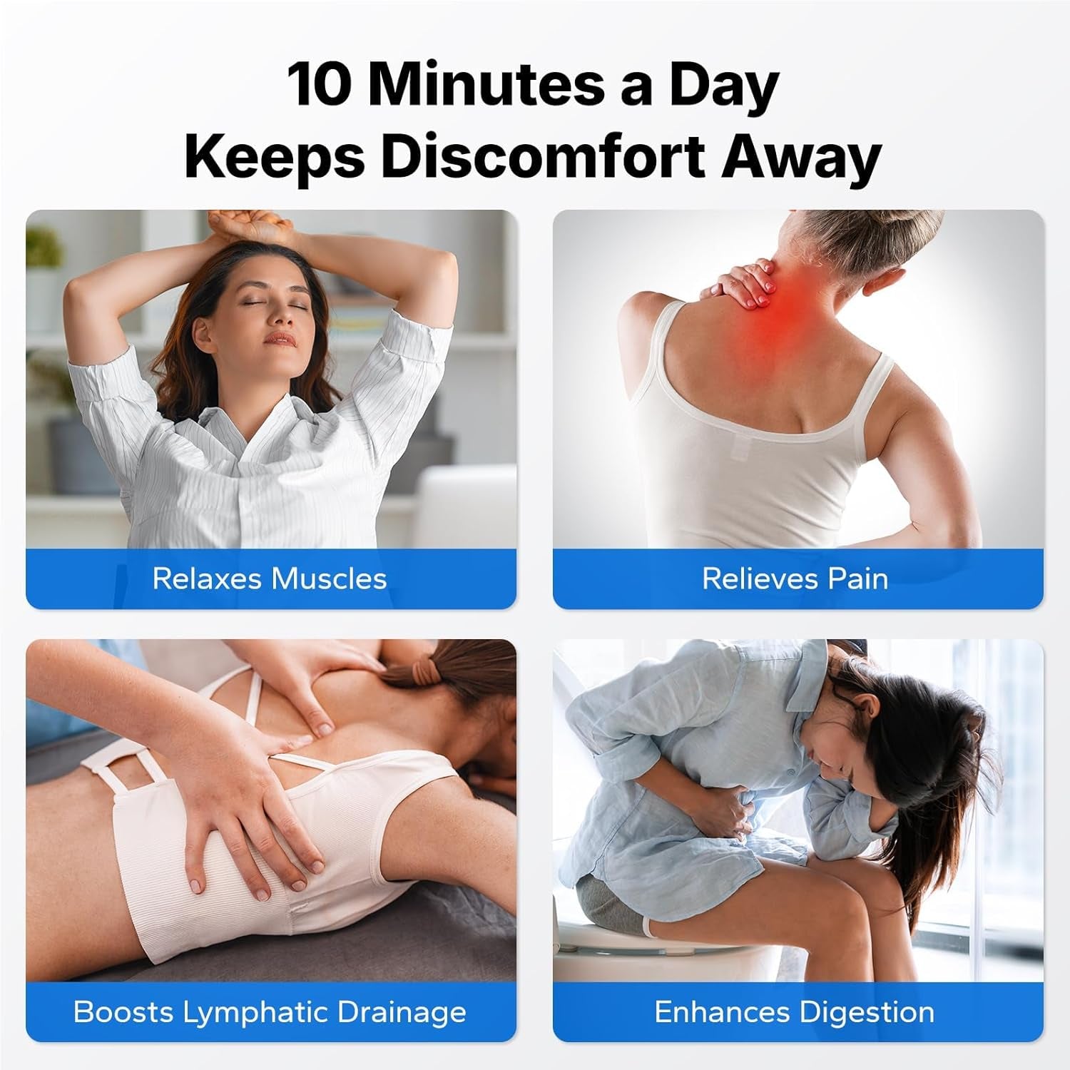 Vibration Plate Exercise Machine, Curved Vibration Plate for Lymphatic Drainage Weight Loss, Vibrating Plate with Real-Time Calorie Tracking on LED Display, Workout Equipment for Home Women Men