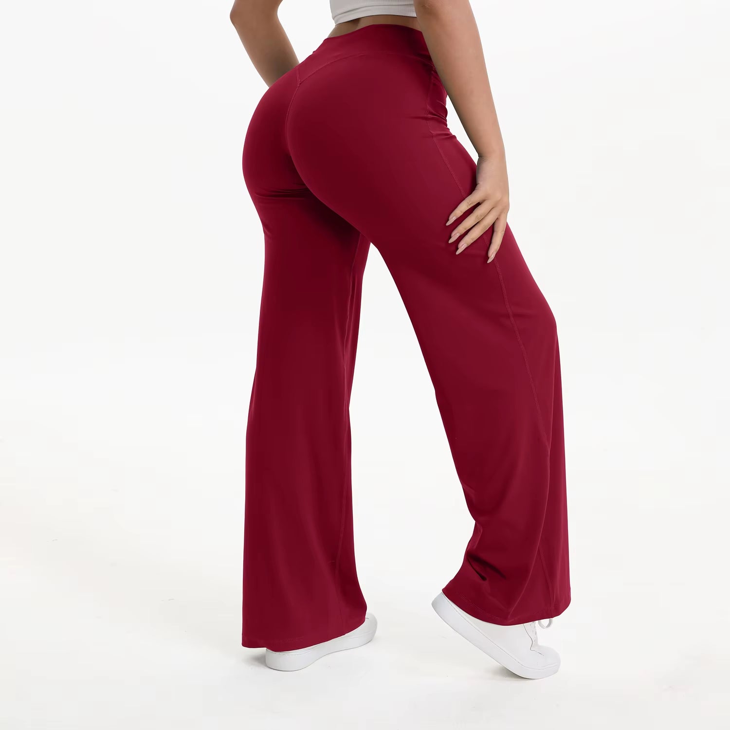 Experience Ultimate Comfort with Softmotion Women's Mid-Waist Yoga Pants - Perfect for Gym, Pilates, and Running!