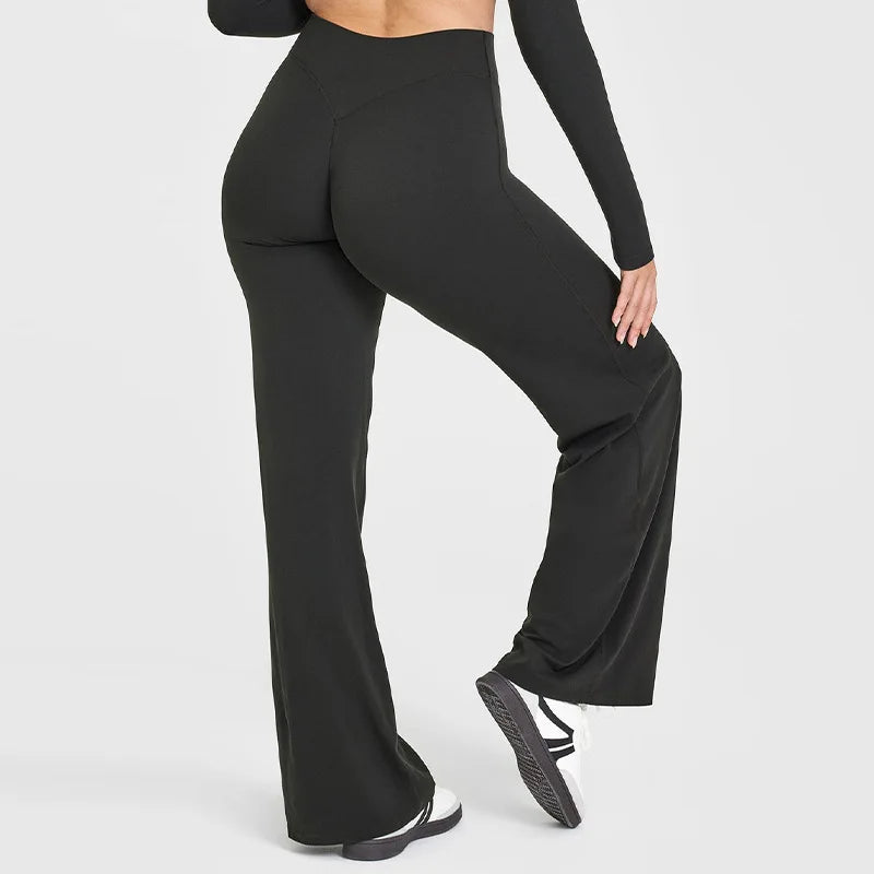 Experience Ultimate Comfort with Softmotion Women's Mid-Waist Yoga Pants - Perfect for Gym, Pilates, and Running!