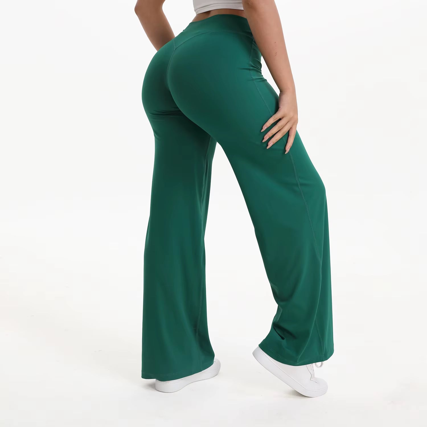 Experience Ultimate Comfort with Softmotion Women's Mid-Waist Yoga Pants - Perfect for Gym, Pilates, and Running!