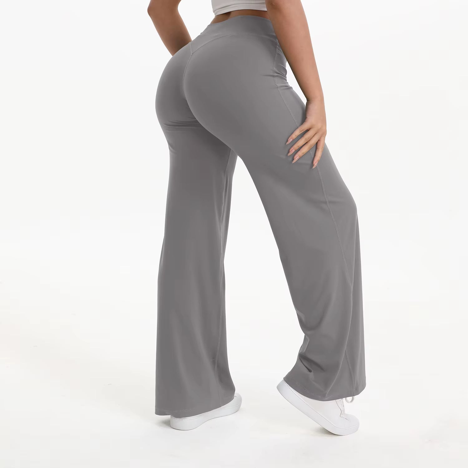 Experience Ultimate Comfort with Softmotion Women's Mid-Waist Yoga Pants - Perfect for Gym, Pilates, and Running!