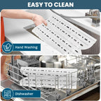 Foldable Bathroom Sink Top Cover - Heat Resistant Silicone Mat & Makeup Mat (White)