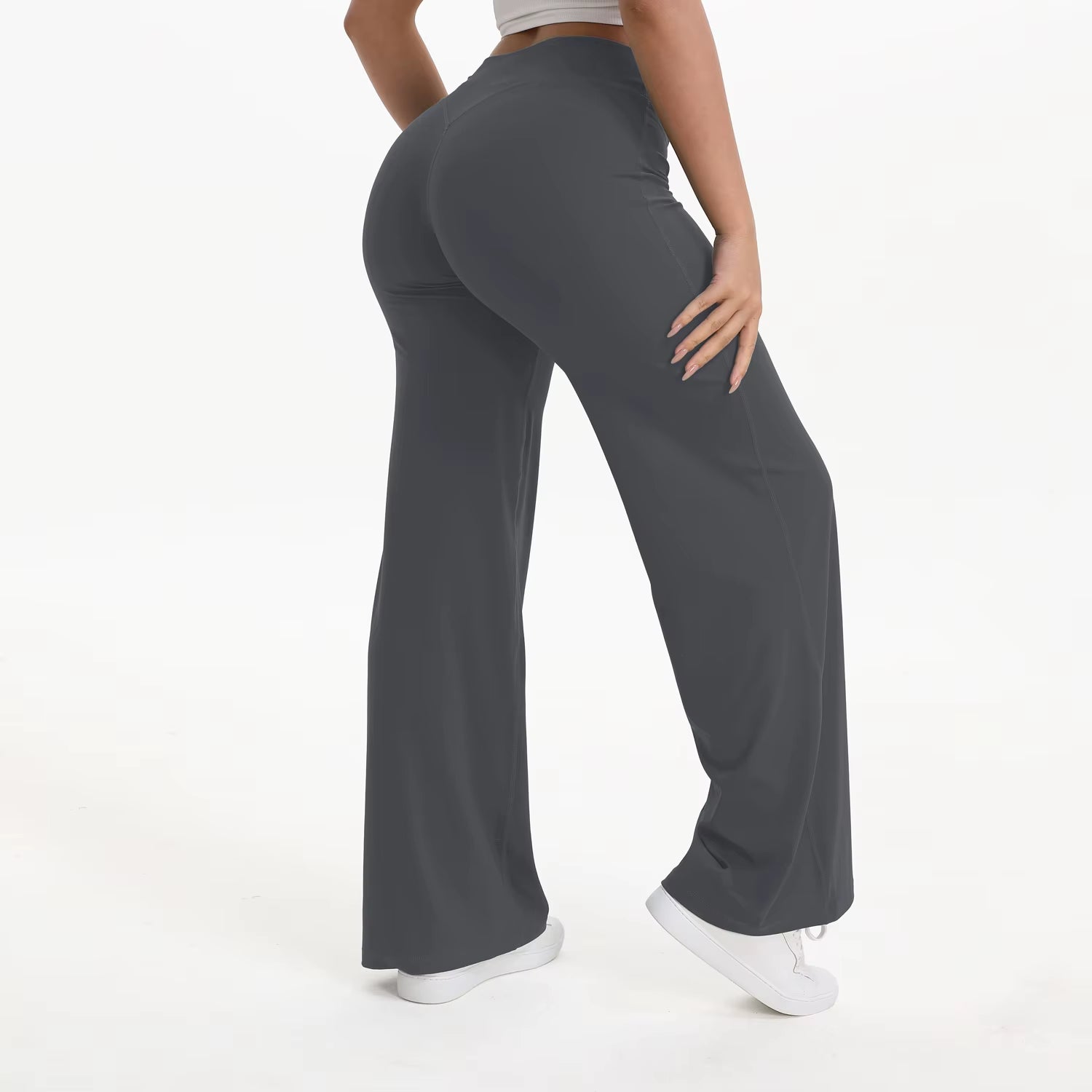 Experience Ultimate Comfort with Softmotion Women's Mid-Waist Yoga Pants - Perfect for Gym, Pilates, and Running!