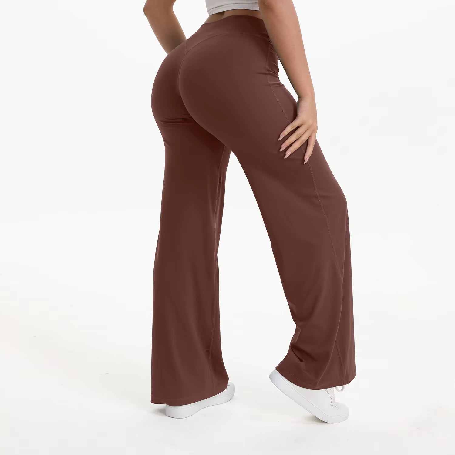 Experience Ultimate Comfort with Softmotion Women's Mid-Waist Yoga Pants - Perfect for Gym, Pilates, and Running!