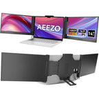 14" 1080P IPS Laptop Screen Extender | 280° Rotatable Portable Monitor, Plug & Play, Fits 13-17.3" Laptops, Compatible with Windows/Mac/Android/Chrome(Type-C/Usb Interfaces, Requires DP)