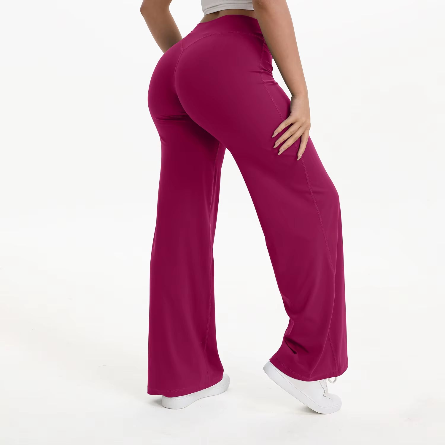 Experience Ultimate Comfort with Softmotion Women's Mid-Waist Yoga Pants - Perfect for Gym, Pilates, and Running!